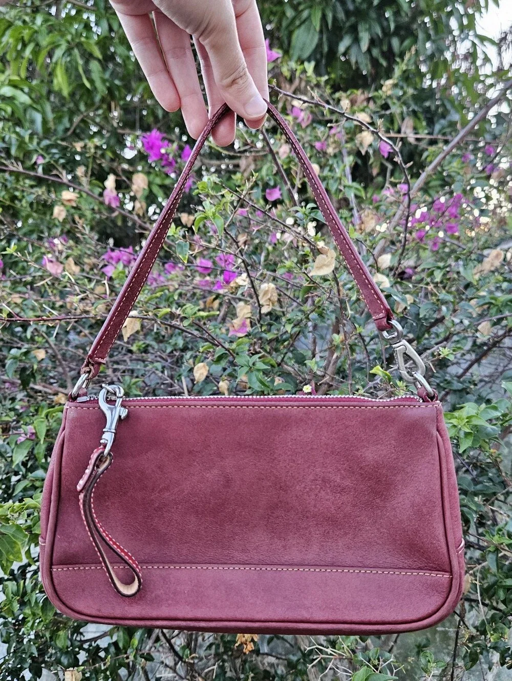 Vintage Coach Red Demi Shoulder Bag 7785